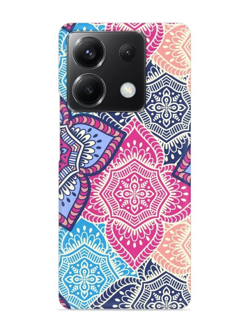 Ethnic Floral Seamless Snap Case for Poco X6 (5G) Zapvi