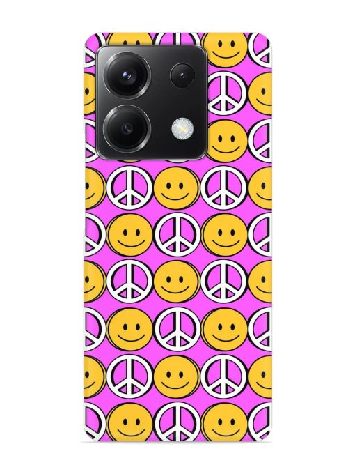 Smiley Face Peace Snap Case for Poco X6 (5G) Zapvi