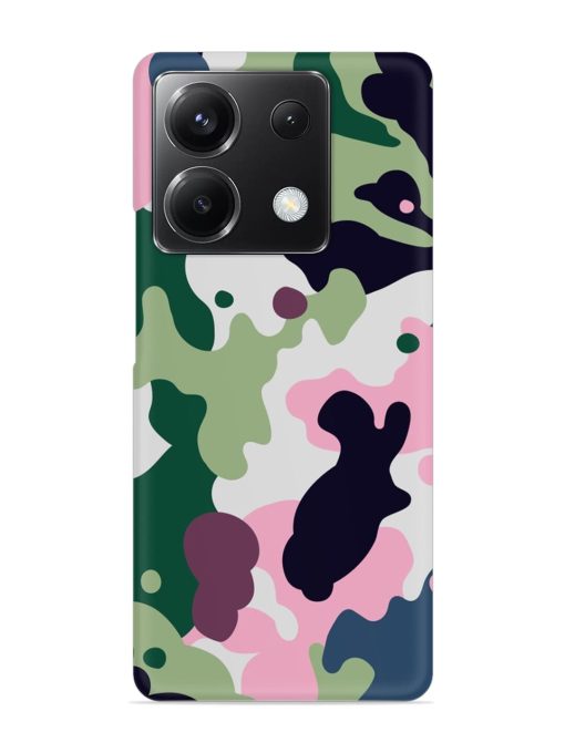 Seamless Funky Camouflage Snap Case for Poco X6 (5G)