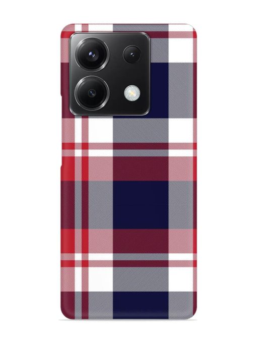 Classic Plaid Tartan Snap Case for Poco X6 (5G) Zapvi