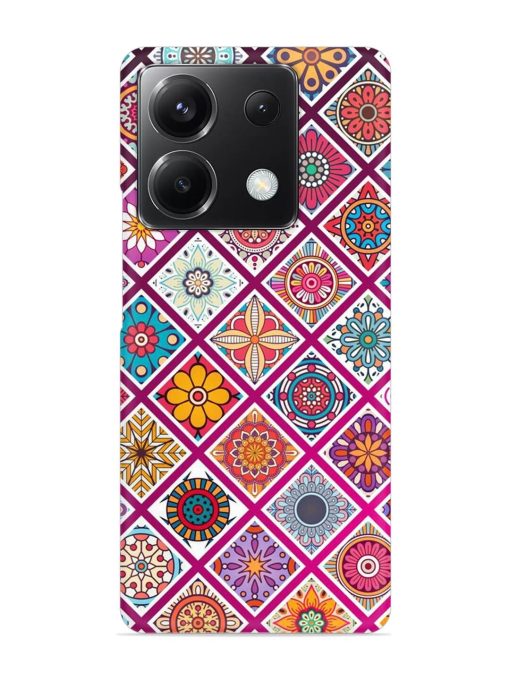 Seamless Tile Pattern Snap Case for Poco X6 (5G) Zapvi