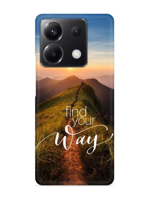 Find Your Way Snap Case for Poco X6 (5G) Zapvi