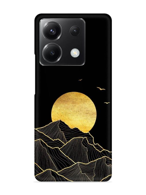 Golden Sunrise Snap Case for Poco X6 (5G)