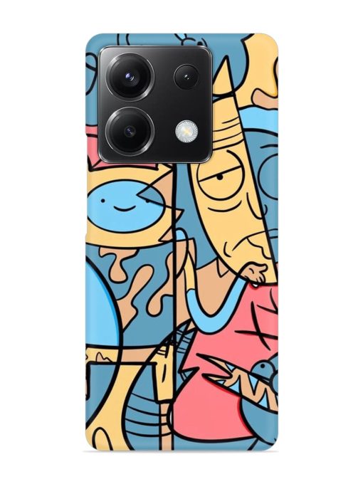 Silly Face Doodle Snap Case for Poco X6 (5G) Zapvi