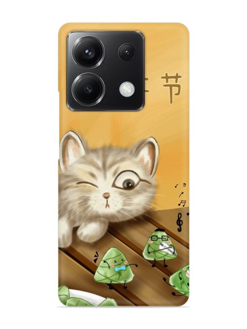 Cat Scorpion Dancing Snap Case for Poco X6 (5G) Zapvi