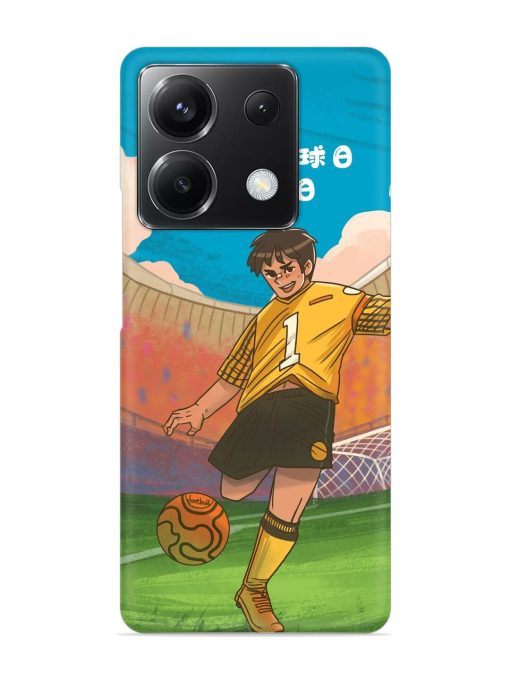 Soccer Kick Snap Case for Poco X6 (5G) Zapvi