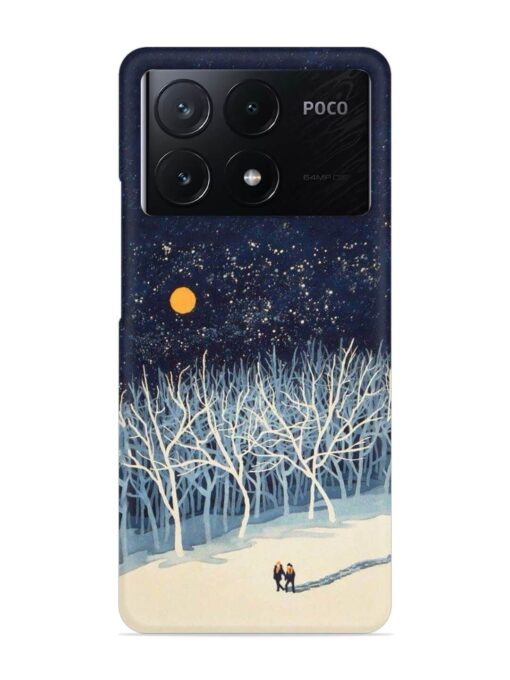 Full Moon Snowshoe Tour Snap Case for Poco X6 Pro (5G) Zapvi