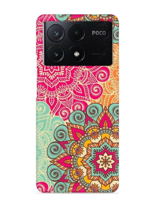 Mandala Seamless Snap Case for Poco X6 Pro (5G) Zapvi