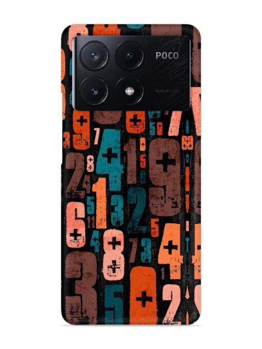 0 To 9 Art Snap Case for Poco X6 Pro (5G) Zapvi