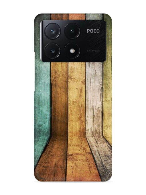 Wooden Realistic Art Snap Case for Poco X6 Pro (5G) Zapvi