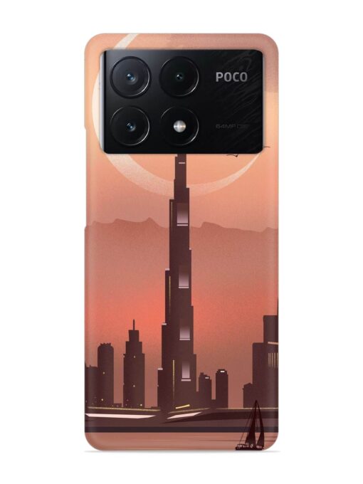 Landmark Burj Khalifa Snap Case for Poco X6 Pro (5G) Zapvi