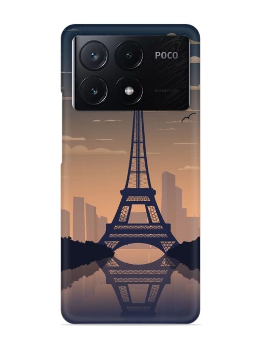 France Paris Eiffel Tower Gradient Snap Case for Poco X6 Pro (5G) Zapvi