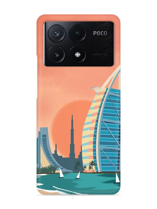 Dubai Architectural Scenery Snap Case for Poco X6 Pro (5G) Zapvi