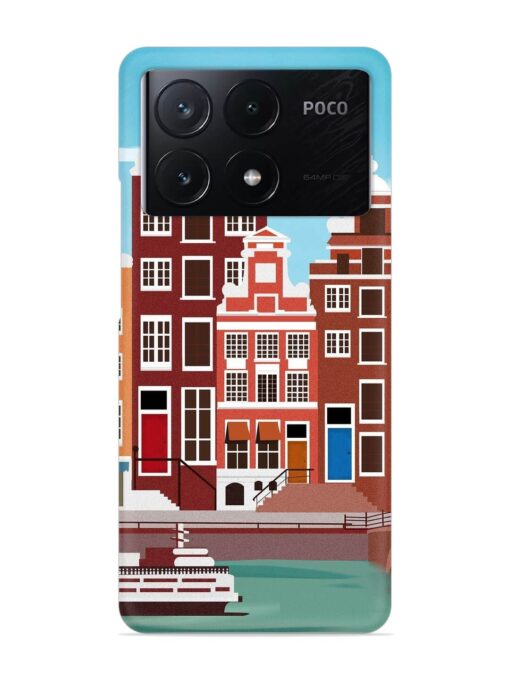 Scenery Architecture Amsterdam Landscape Snap Case for Poco X6 Pro (5G) Zapvi