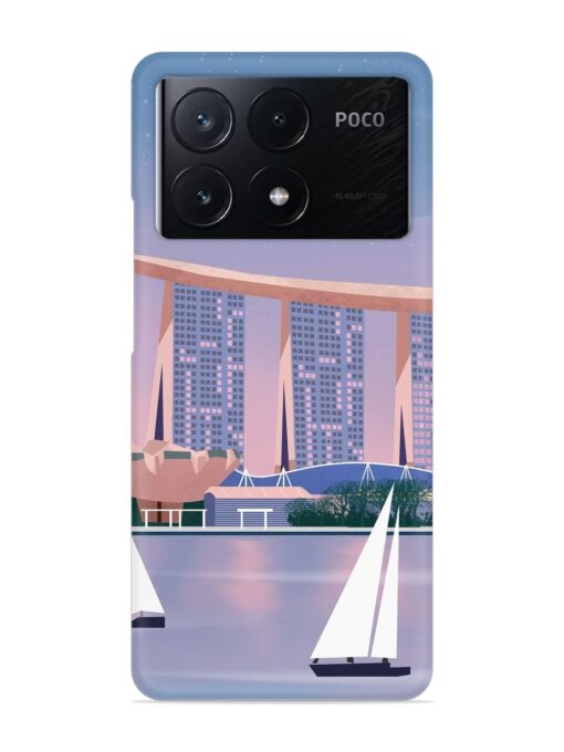 Singapore Scenery Architecture Snap Case for Poco X6 Pro (5G) Zapvi