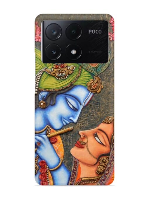 Lord Radha Krishna Flute Art Snap Case for Poco X6 Pro (5G) Zapvi