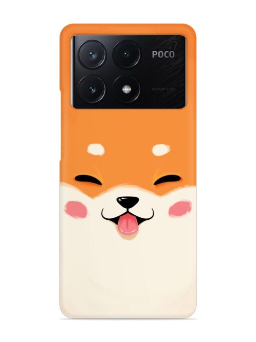 Happy Cat Art Snap Case for Poco X6 Pro (5G) Zapvi