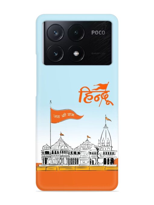 Ram Mandir Hindu Snap Case for Poco X6 Pro (5G) Zapvi