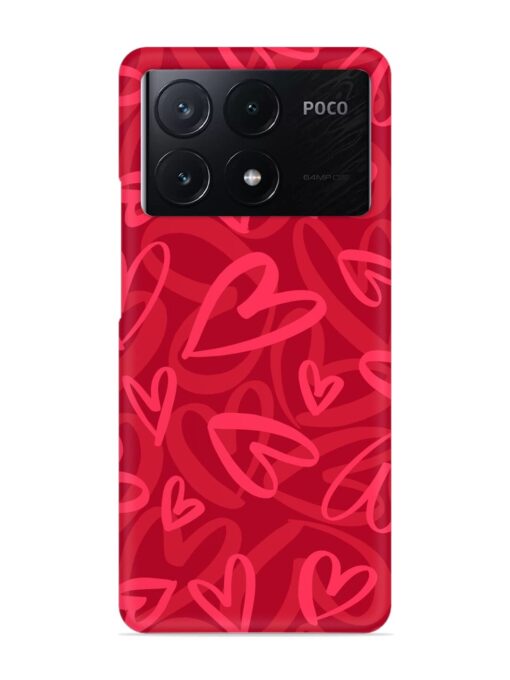 Seamless Romantic Pattern Snap Case for Poco X6 Pro (5G) Zapvi