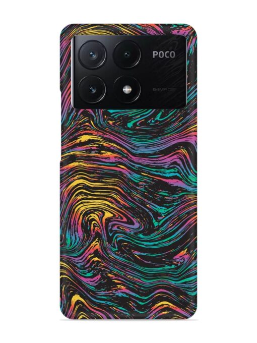 Abstract Liquid Colors Snap Case for Poco X6 Pro (5G) Zapvi