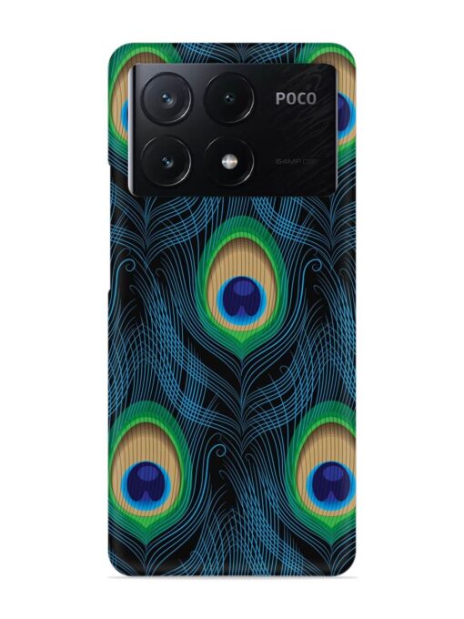 Seamless Pattern Peacock Snap Case for Poco X6 Pro (5G) Zapvi