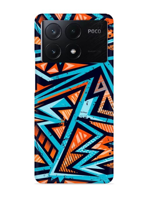 Abstract Seamless Grunge Snap Case for Poco X6 Pro (5G) Zapvi