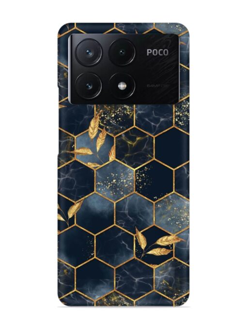 Marble Hexagon Seamless Snap Case for Poco X6 Pro (5G) Zapvi