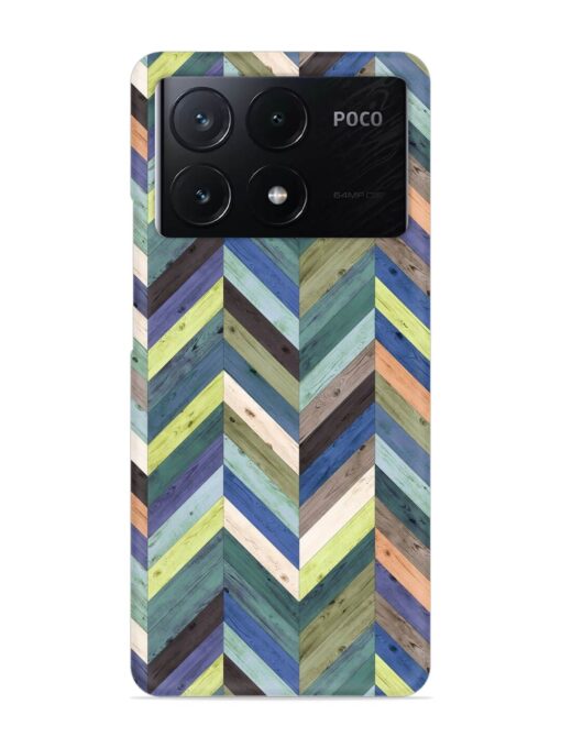 Chevron Random Color Snap Case for Poco X6 Pro (5G) Zapvi