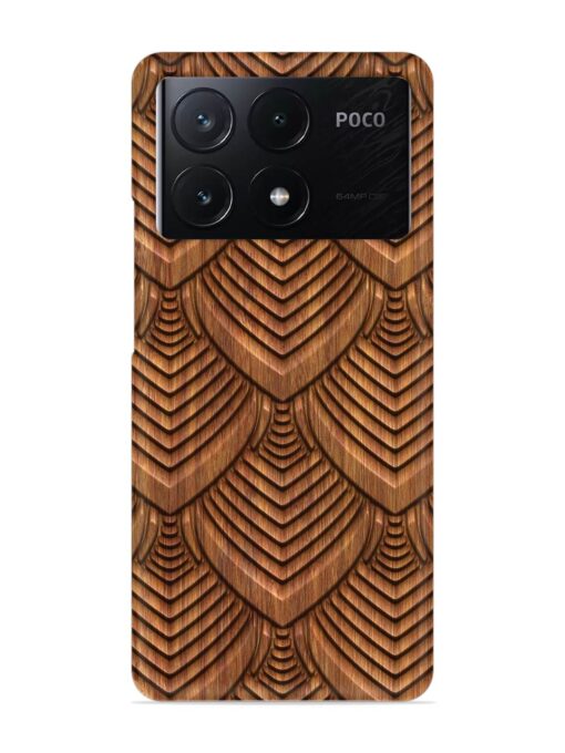 Carved Pattern On Snap Case for Poco X6 Pro (5G)