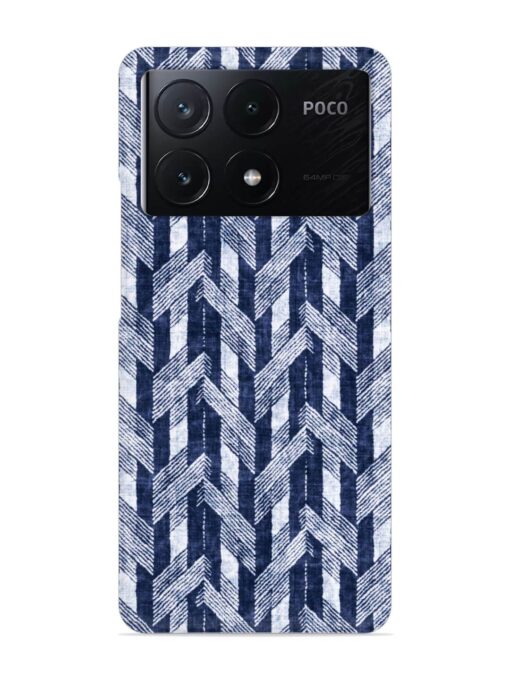 Abstract Herringbone Motif Snap Case for Poco X6 Pro (5G) Zapvi