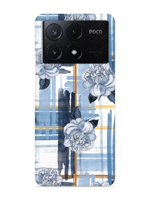 Watercolor Pattern Rose Snap Case for Poco X6 Pro (5G) Zapvi