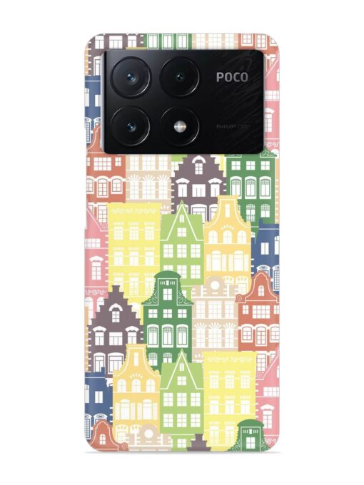 Seamless Shapes Pattern Snap Case for Poco X6 Pro (5G) Zapvi