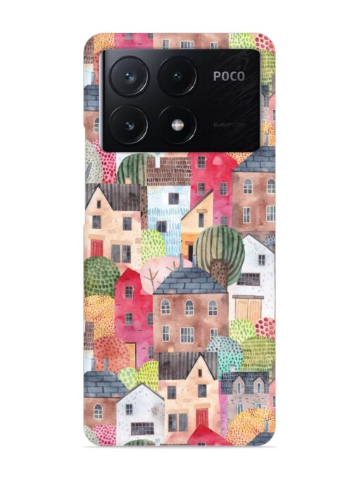 Abstract Seamless Pattern Snap Case for Poco X6 Pro (5G) Zapvi