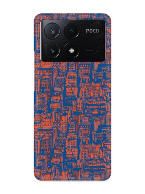 Hand Drawn Seamless Snap Case for Poco X6 Pro (5G) Zapvi