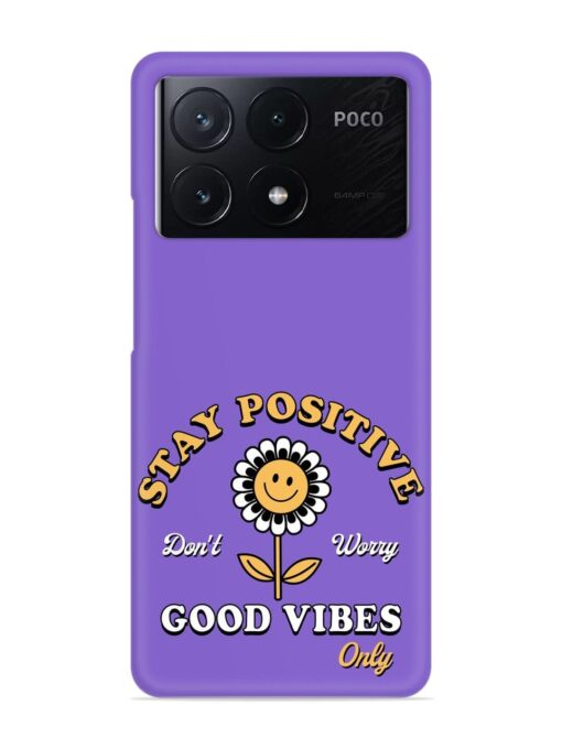 Retro Positive Flower Snap Case for Poco X6 Pro (5G) Zapvi