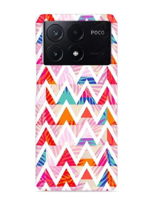 Abstract Triangle Background Snap Case for Poco X6 Pro (5G)