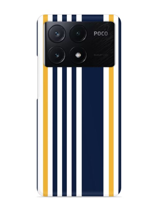 Seamless Stripe Pattern Snap Case for Poco X6 Pro (5G) Zapvi