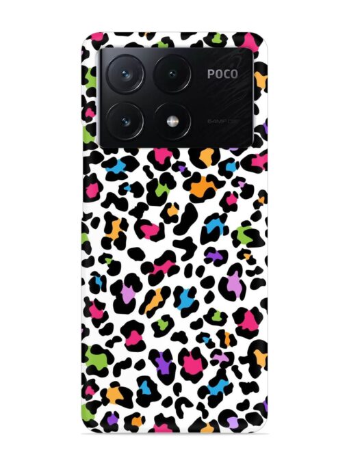 Seamless Leopard Pattern Snap Case for Poco X6 Pro (5G) Zapvi