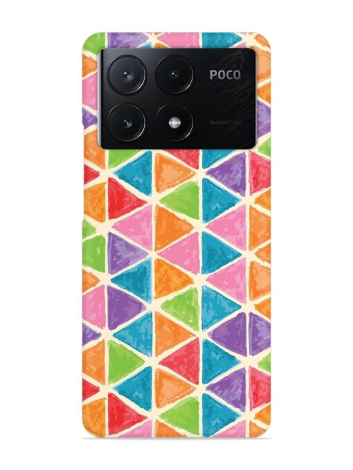 Seamless Colorful Isometric Snap Case for Poco X6 Pro (5G) Zapvi