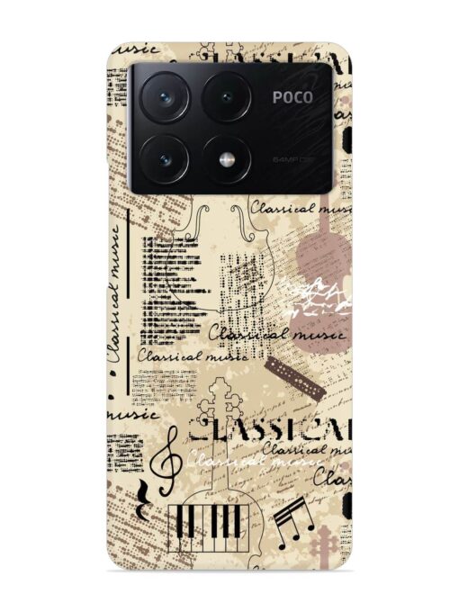 Classical Music Lpattern Snap Case for Poco X6 Pro (5G) Zapvi