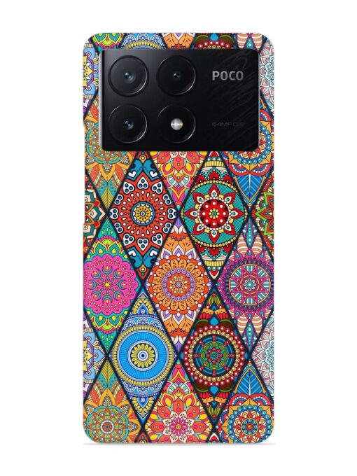 Seamless Tile Pattern Snap Case for Poco X6 Pro (5G) Zapvi