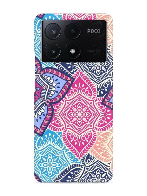 Ethnic Floral Seamless Snap Case for Poco X6 Pro (5G) Zapvi