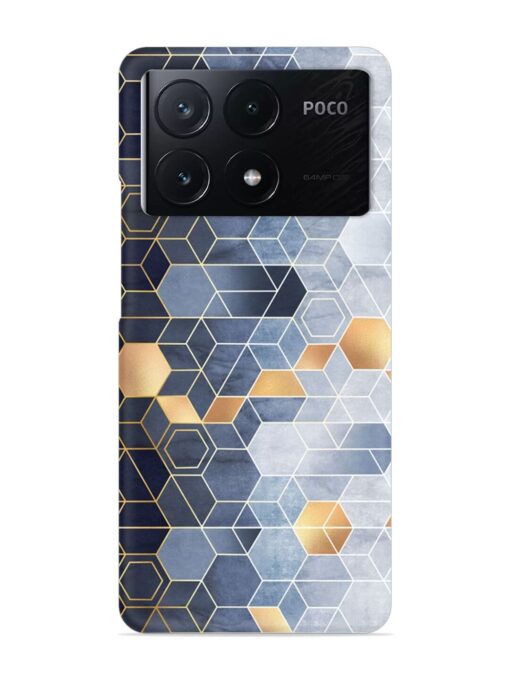 Geometric Abstraction Hexagons Snap Case for Poco X6 Pro (5G) Zapvi