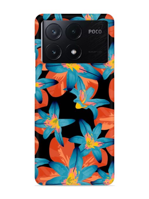 Philippine Flowers Seamless Snap Case for Poco X6 Pro (5G) Zapvi