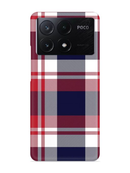 Classic Plaid Tartan Snap Case for Poco X6 Pro (5G) Zapvi