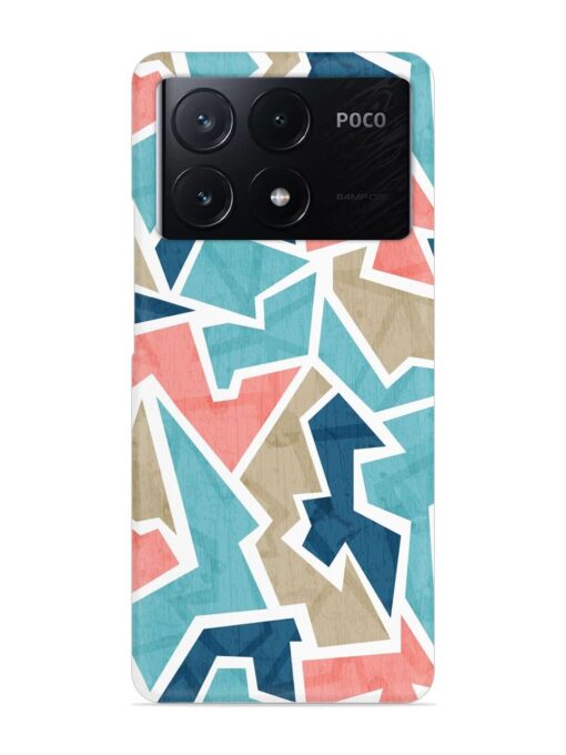 Vintage Geometric Triangle Snap Case for Poco X6 Pro (5G) Zapvi