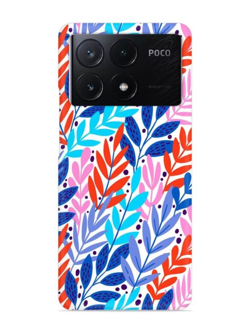 Bright Floral Tropical Snap Case for Poco X6 Pro (5G) Zapvi