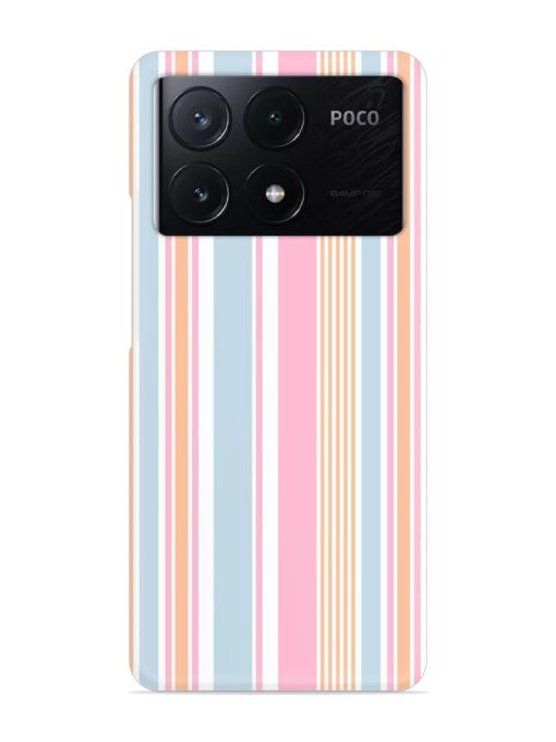 Stripe Seamless Pattern Snap Case for Poco X6 Pro (5G) Zapvi