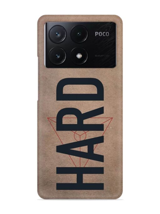 Hard Typo Snap Case for Poco X6 Pro (5G) Zapvi