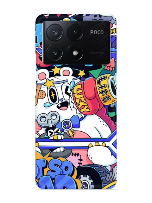 Universal Doodle Snap Case for Poco X6 Pro (5G) Zapvi